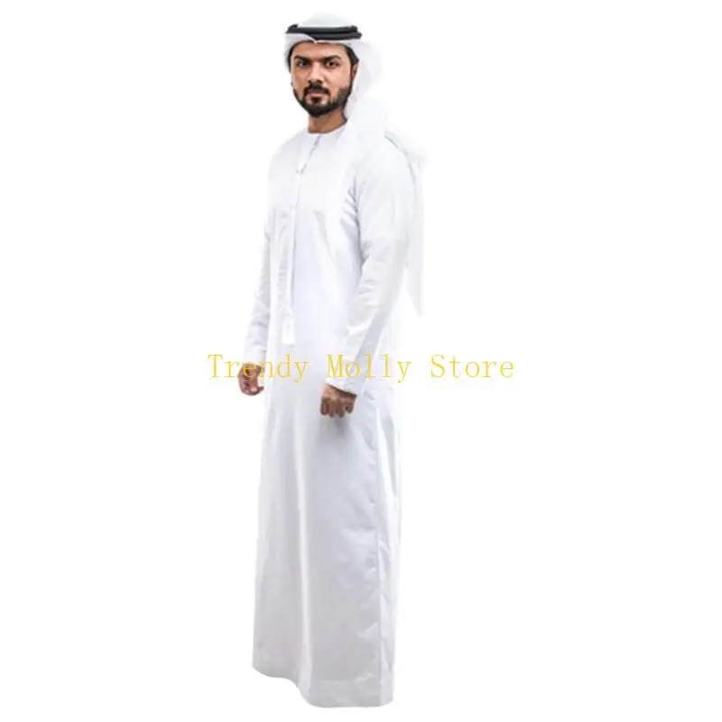 Musulmani maschi N5KB Abbigliamento saudita jubba thobe thobe thobe abito kaftan per ogni giorno