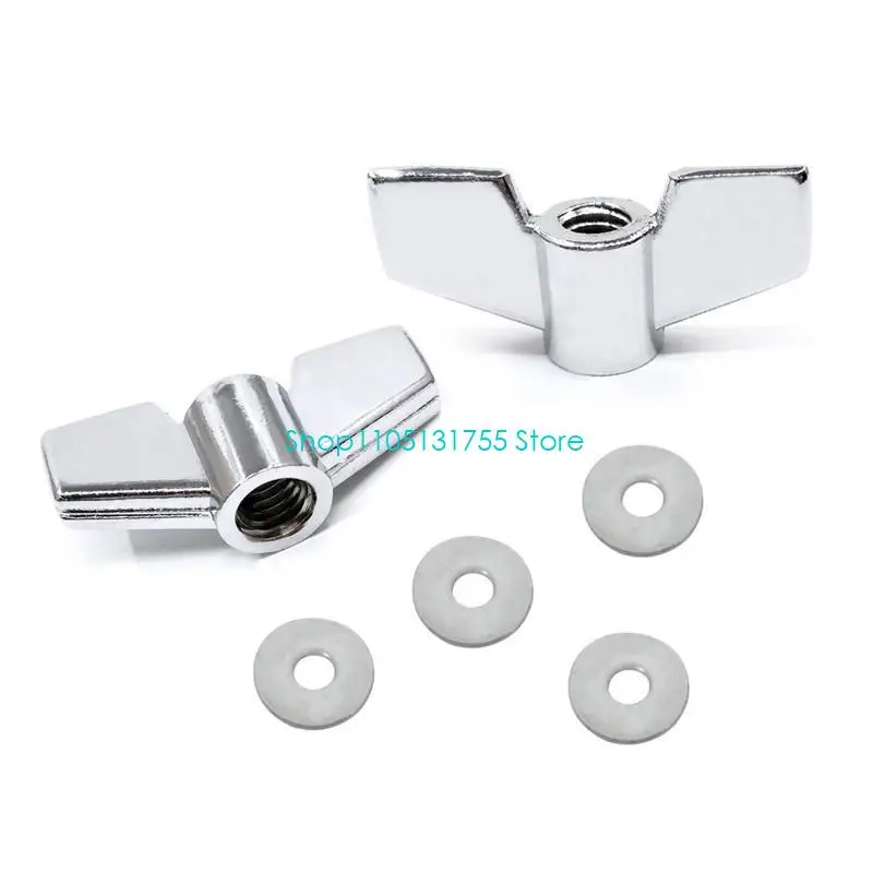 K0EF 12 Pieces/set Practical Drum Set Cymbal Felts+Sleeves+Wing Nuts+Washers Set for Drum Cymbal Stand Accessories