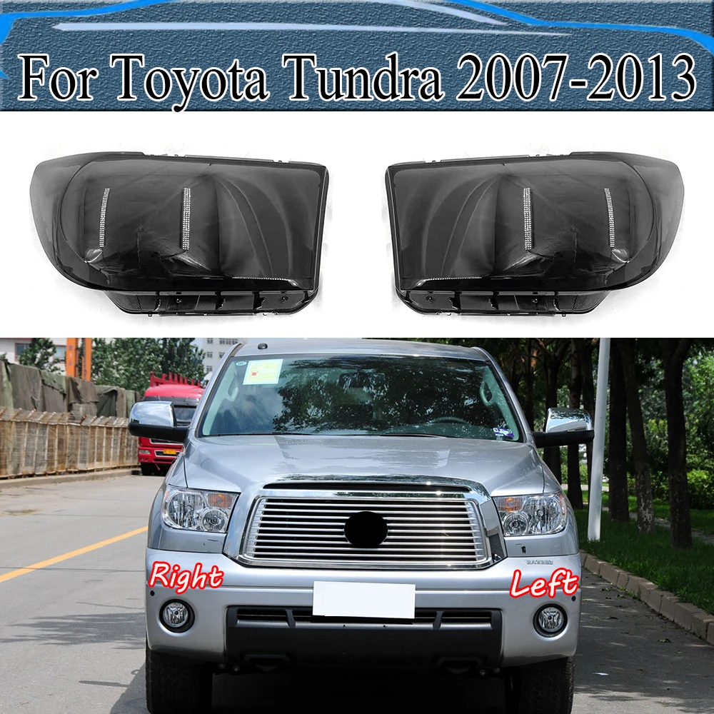 

For Toyota Tundra 2007-2013 Car Front Headlight Cover Auto Headlamp Lampshade Lampcover Head Lamp light glass Lens Shell