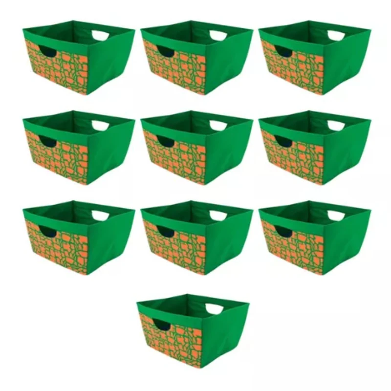 

10 Pcs Folding Fabric Organizer Box Object Guard Boxes, Boxes and Baskets Decorative Boxes