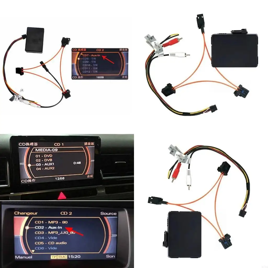 Decoders Box 5.0 Car Music Adapter for 2004-2009 Replacement Audios Input Decoders Box D7YA