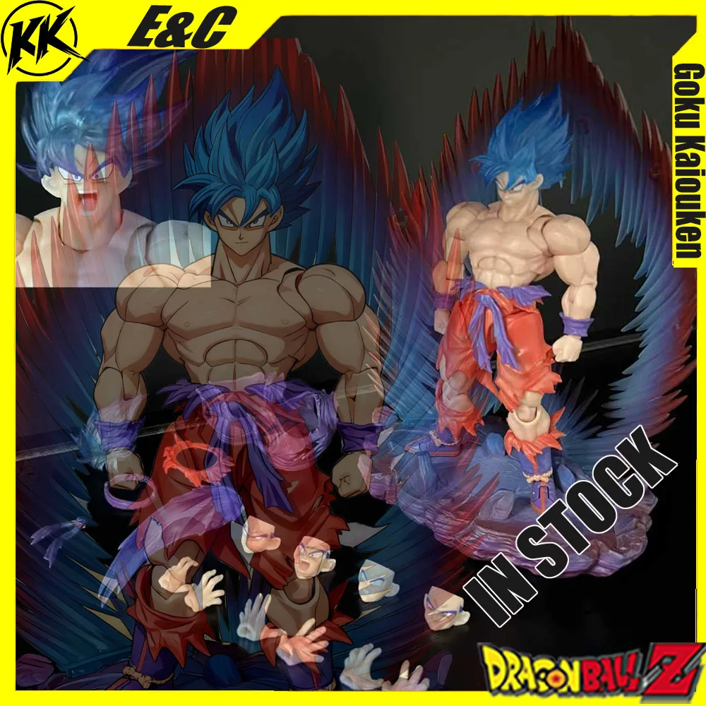 

В НАЛИЧИИ E&C Dragon Ball Z Goku Kaiouken Фигурка Super Saiyan Son Goku Фигурки Статуя из ПВХ Модель Кукла Коллекция ПОДАРОК Игрушки