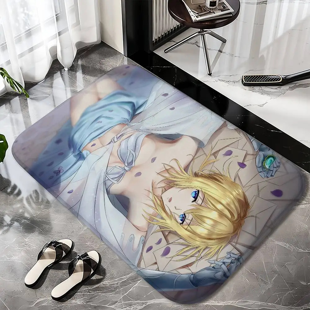 

Violet Evergardens Floor Mat Printed Large Carpets Room And Bedroom Carpets Bathroom Anti Slip Door MATS Small Carpets