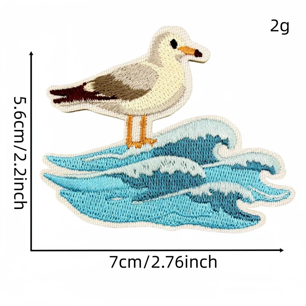 Marine Elements Adventure Navigation Embroidery Patch Iron Patches DIY T-shirt Backpack Sewing Decor Repair Applique Sticker
