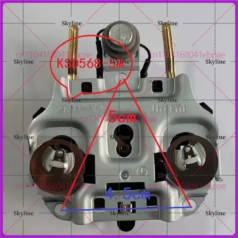 For Kettle Thermostat Jiatai KSD568-5M Sensor Connector Accessories Three Rings KSD568-505 Base Core