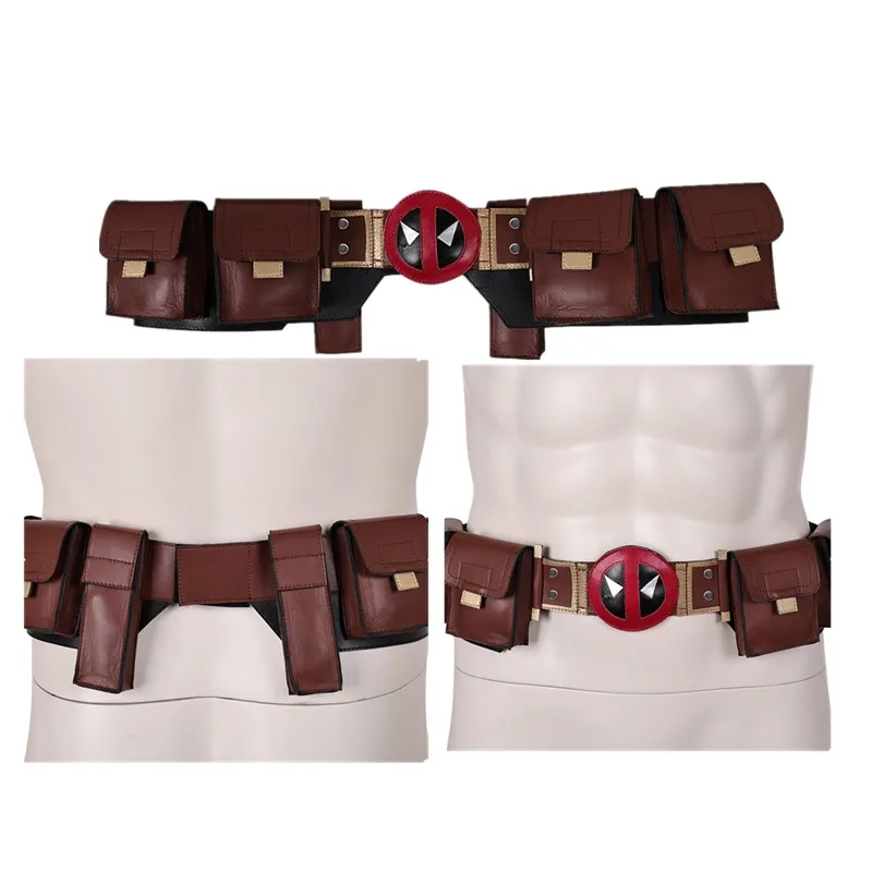 Death Cosplay Pool Fantasy Wade Cos Wilson Roleplay Belt cintura uomo adulto Halloween Carnival Costume accessori Prop