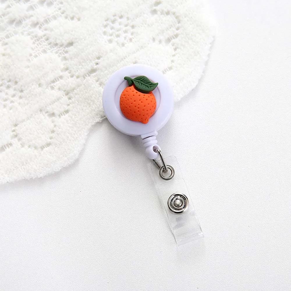 Telescopic Buckle Office Supplies Cartoon Credit Card Holder Clip ID Badge Holder Clip ID Name Holder Retractable Badge Reel