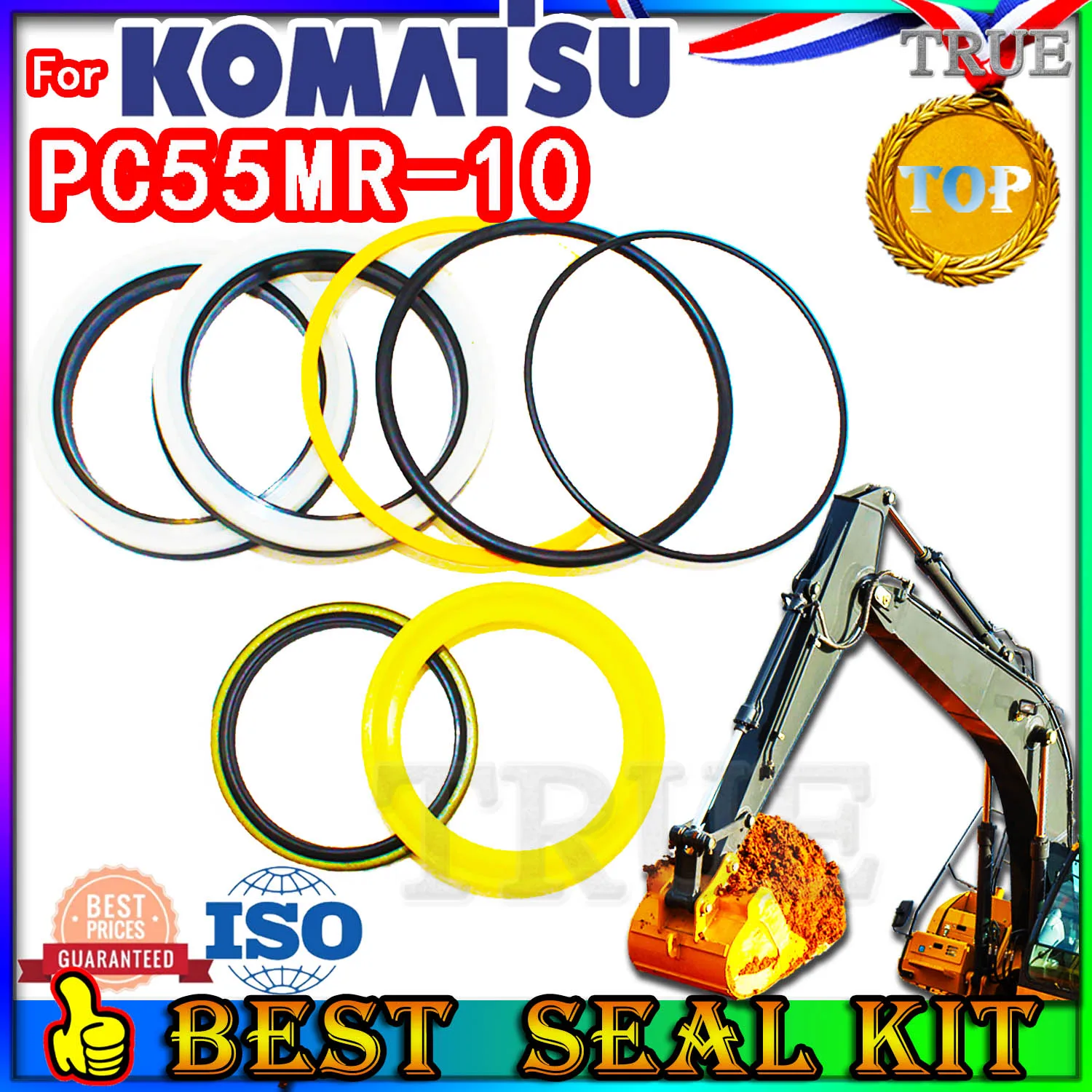 For KOMATSU PC55MR-10 Oil Seal Repair Kit Boom Arm Bucket Excavator Hydraulic Cylinder PC55MR 10 FKM High Suppliers Fix Best