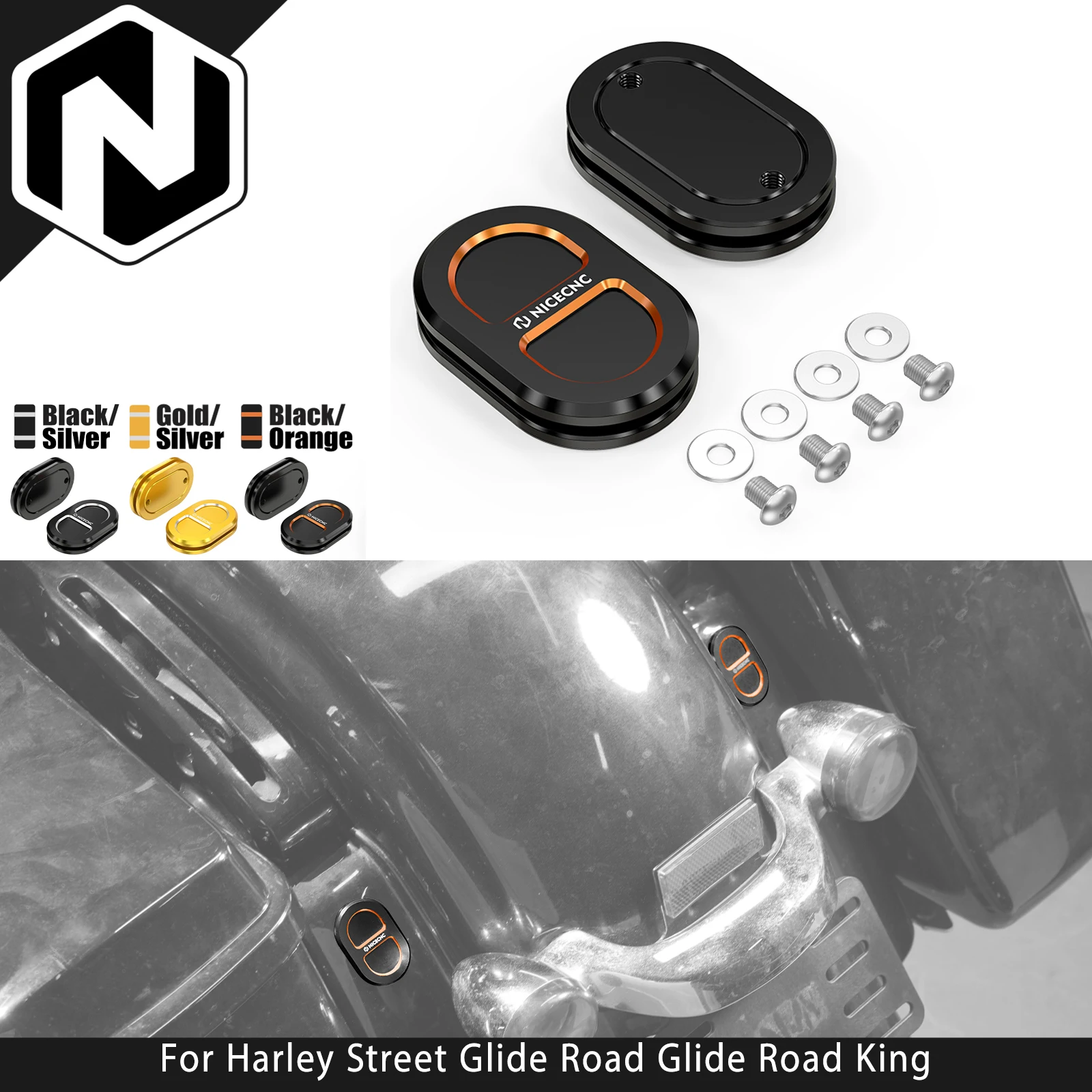 

Для Harley Street Glide FLHX / Special Road Glide Special Road King FLHR / Special 2017-2023 NICECNC Заглушка для отверстия антенны