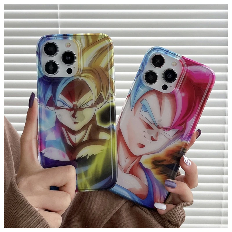 Iphone12Pro Max Kawaii Cartoon Dragon Ball Iphone13 Iphone14Pro Saiyan Son Goku Cute Anime Phone Case Case