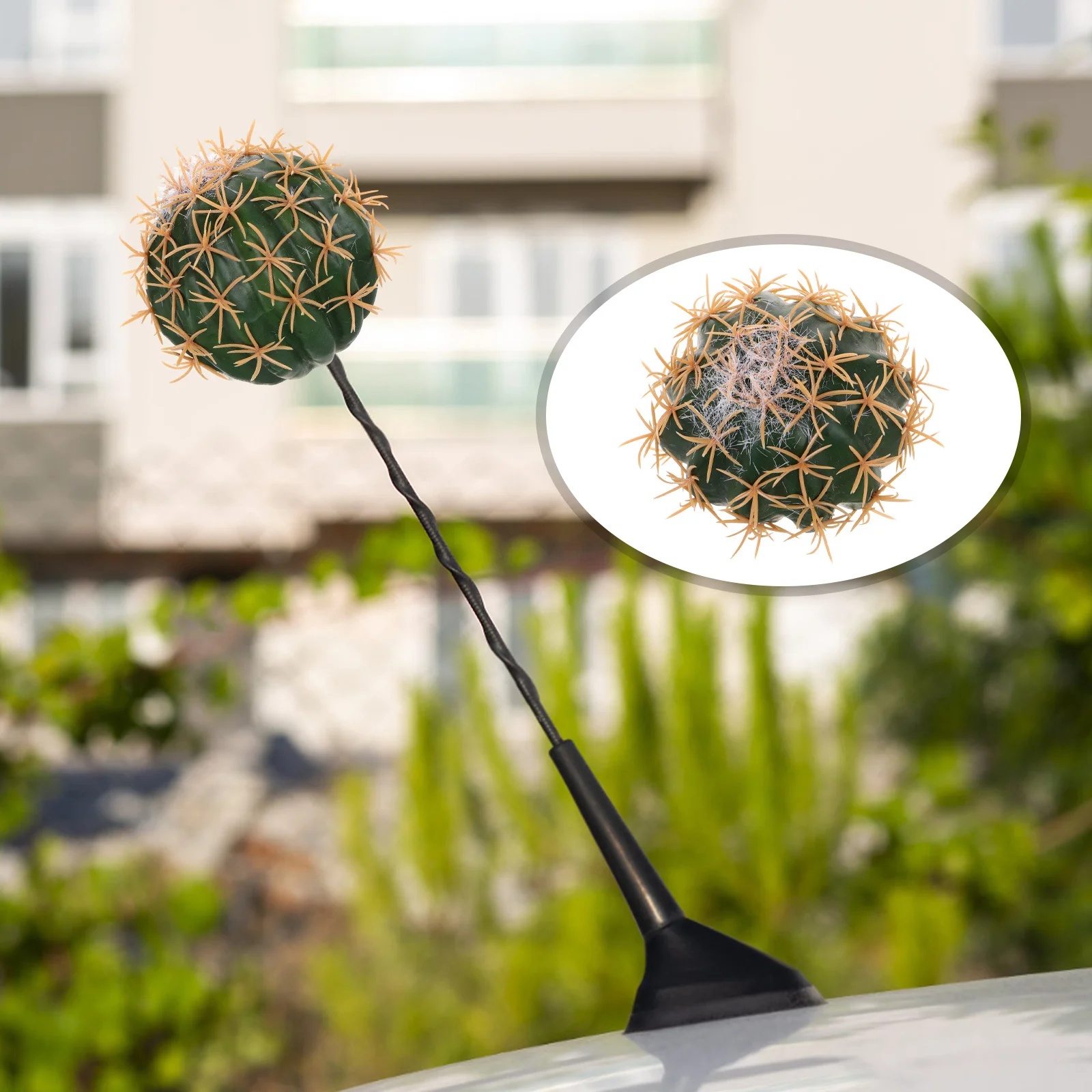 

Funny Cactus Car Antenna Decoration Creative Vehicle Accessory Auto Roof Dashboard Cactus Shaped Topper Cb Antenna Mount