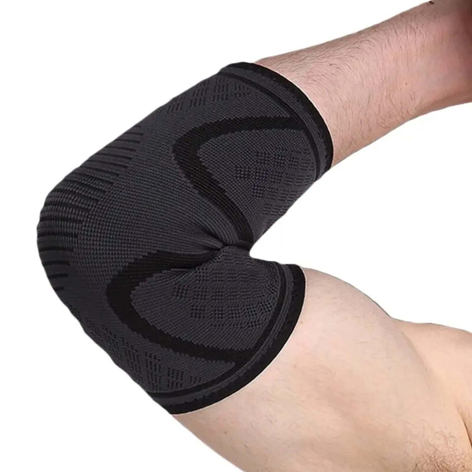 

1 Piece Elbow Support Elastic Gym Fitness Nylon Protective Pad Absorb Sweat Sports Safety Basketball Game Arm Sleeve Elbow Brace