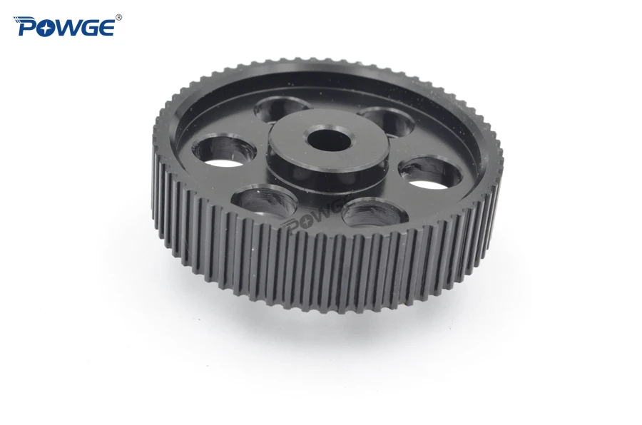 POWGE VORON DESIGN 64 Teeth 2MGT 2GT Timing Pulley Bore 5mm for GT2 2M Open Synchronous belt width 9mm 64Teeth 64T 3D printer