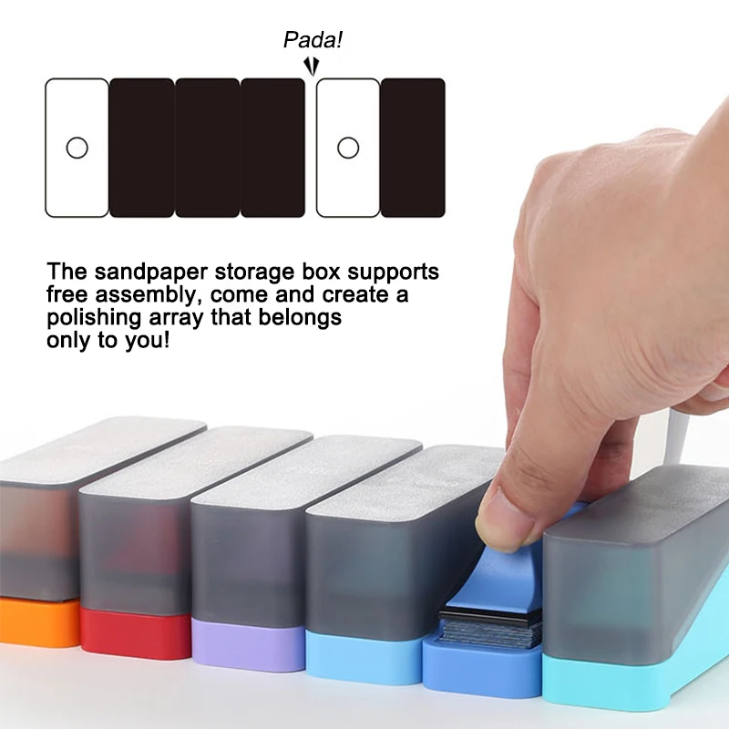 DSPIAE XSP-S01 Sanding Sandpaper Set Grinding Polishing Model Sanding Tools for GK Military Model Building Tools Making DIY