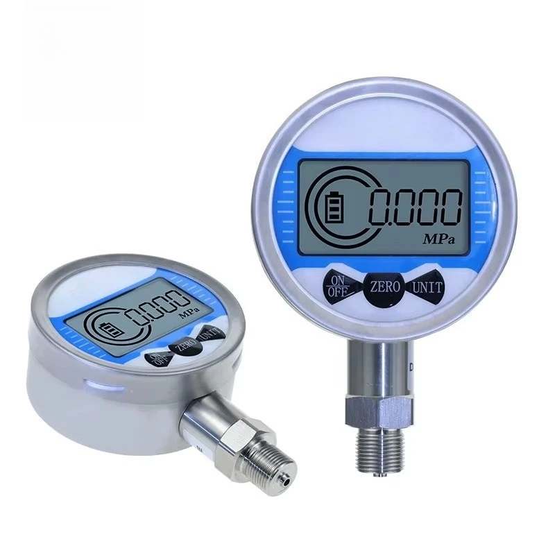80mm Hydraulic Digital Pressure Gauge 60Mpa Absolute Pressure Water Liquid Oil Fuel Digital Display Pressure Gauge Manometer