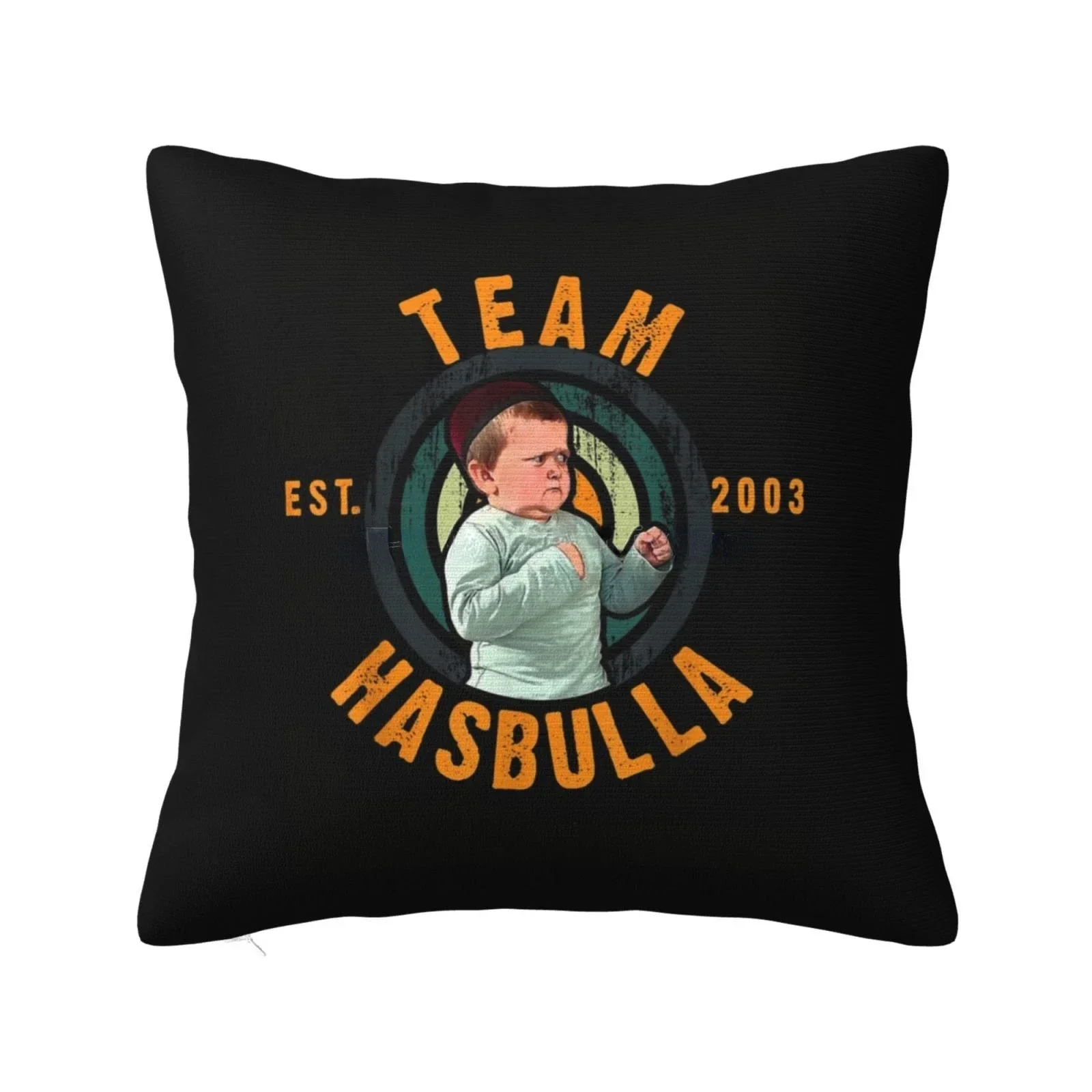 Funda de almohada cuadrada divertida Hasbulla Magomedov, funda de cojín, funda de almohada decorativa, 45x45cm