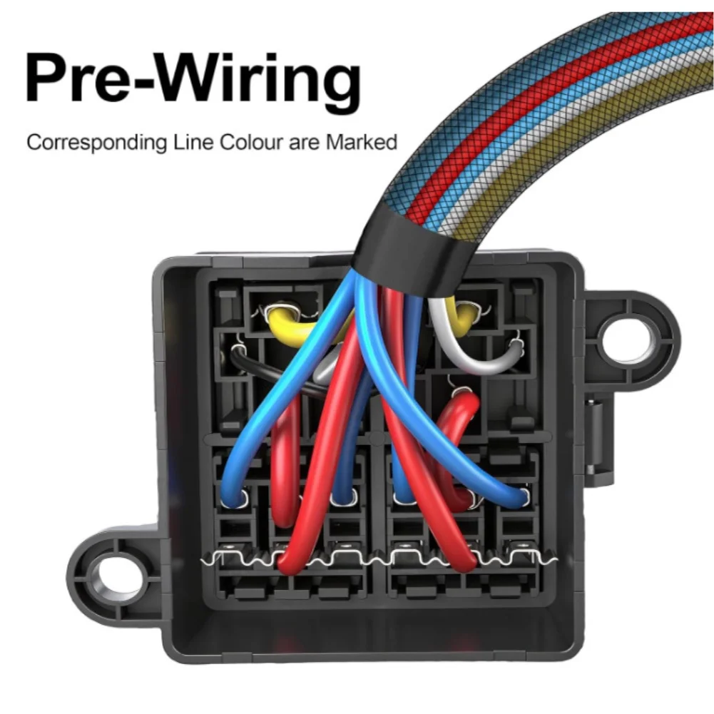 12 فولت و 24 فولت 4 طريقة صندوق الصمامات مع 45 دبوس التتابع 23 المرحلات IP65 صندوق التتابع المقنن لشاحنة RV إدارة الدوائر الكهربائية البحرية #1