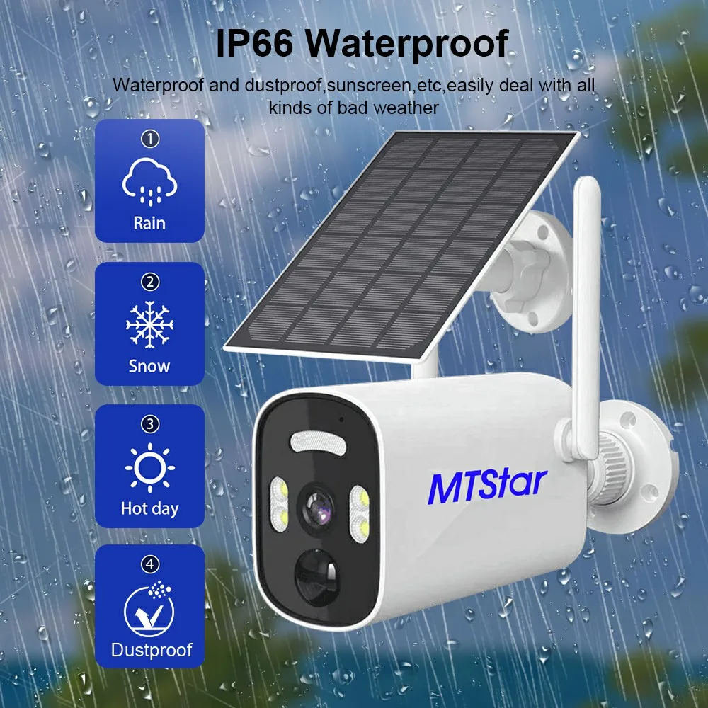4MP 2CH/4CH/8CH Wireless Screen NVR Remote Connection Human Shape Detection Wireless Wifi Bullet Solar Camera Kit