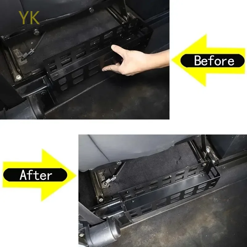 

Car Under Seat Back Storage Box High Capacity Organizer Case Interior Car Accessories For Land Rover Defender 90 110 130 2004-18