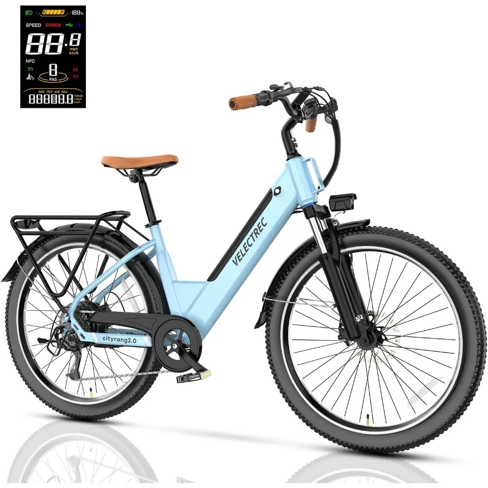 

26" Electric Bike for Adults,1000W Motor Peak Ebike Up to 70 Miles & 28 Mph by Removable Battery