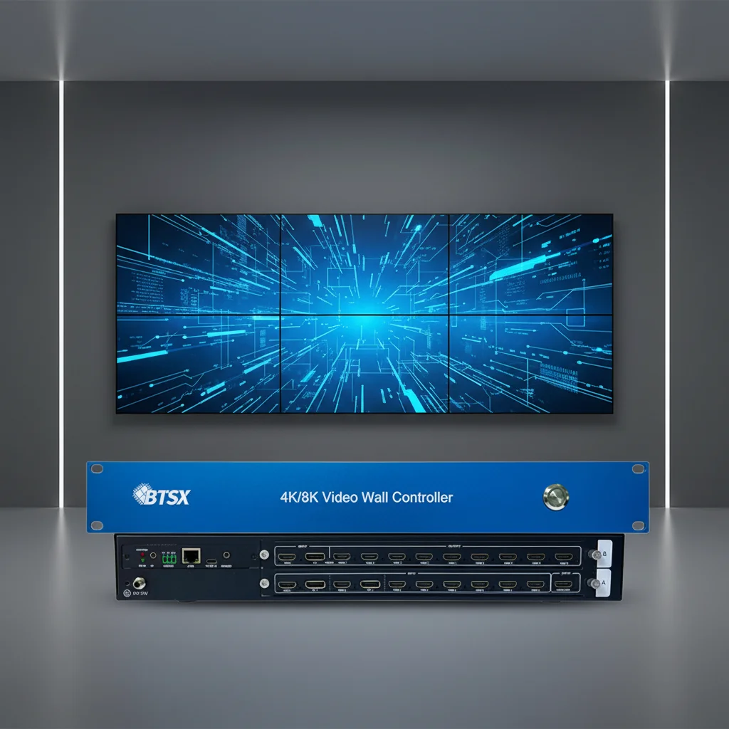 

4K60 Multi-Screen Processor 8 HDMI DP Input 9 HDMI Output Splicing Windowing CEC Display Controller