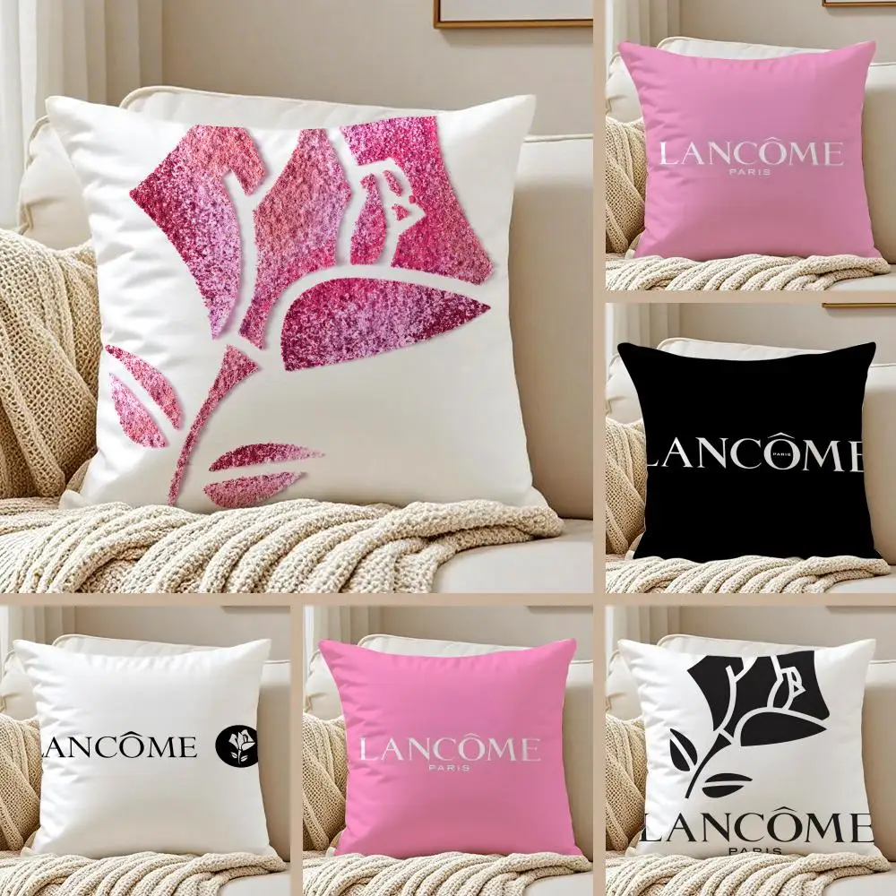 Funda de cojín L-L-Lancome, funda de almohada antipolvo, cremallera invisible, cojín de felpa corta para sofá