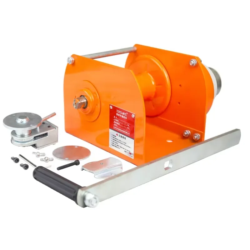 1 Ton Manual Ratchet Winch Heavy Duty Wire Rope Hand Crank Puller for Truck Car Recovery Tool Portable Lifting Device 2 Tons