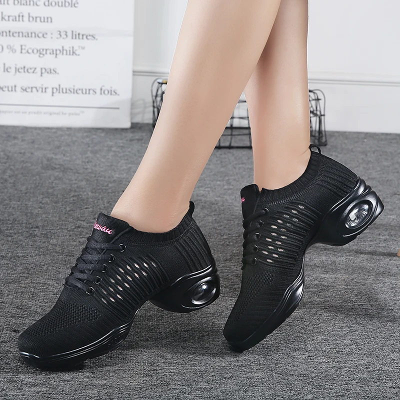 Hollow Fish Silk High Elastic Nylon Flying Weaving Dance Shoes Square Dance Shoes