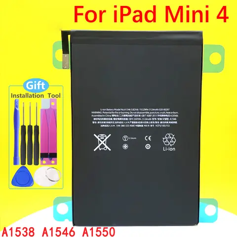 Nuova batteria per iPad Mini 4 Mini4 A1538 A1546 A1550 batteria per Tablet