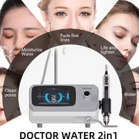 High Pressure Water Injection Gun 2-in-1 Jet Peel Oxygen Facial Cleaning Machine Skin Rejuvenation Tool --GTU85