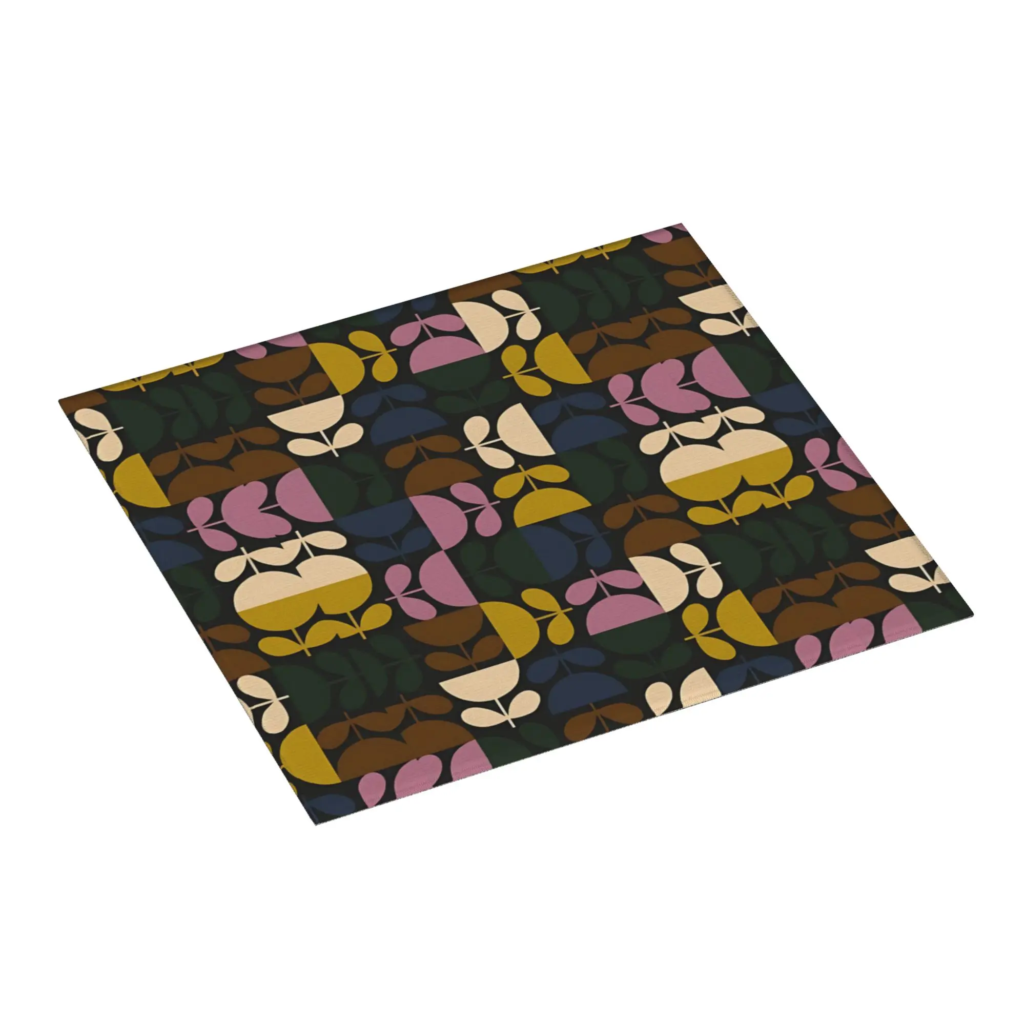 Drying Mat For Kitchen Orla Kiely Flower Style Water Absorbent Waterproof Reusable On Slip Kitchen Counter Protector Mat