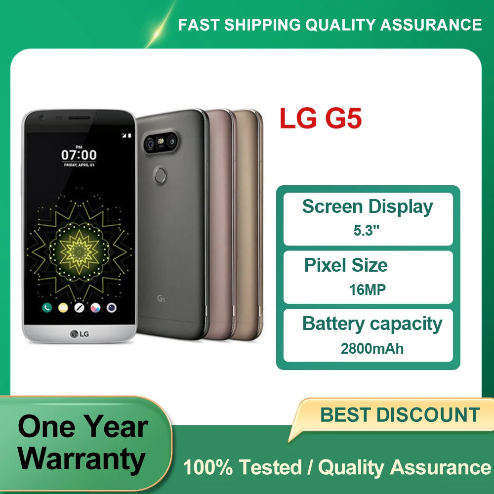 LG G5 H850 reconditionn� d�bloqu� Original H850 LG empreinte digitale simple sim 16MP 5.3 