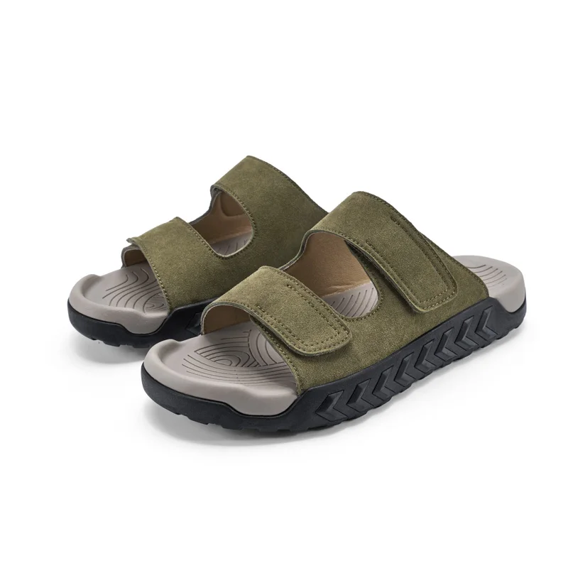 Couple Style Slip On Casual Slippers For Women Men Outdoor Wear Breathable Hollow Sandals Plus Size Non Slip Soft Sole Beach
