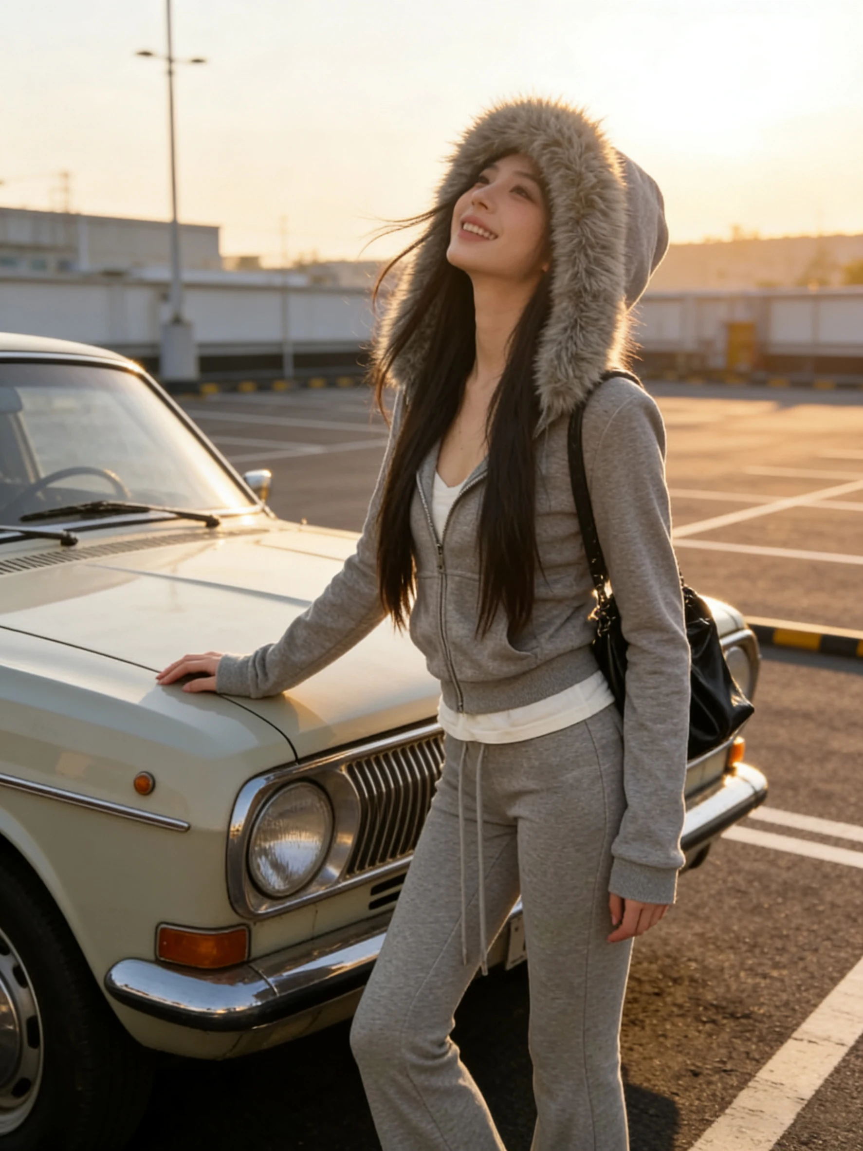 

ay толстовка с меховым воротником, комплект спортивной одежды, женские зимние высококачественные вязаные повседневные расклешенные брюки, комплект из двух предметов, комплект на молнии для поездок на работу