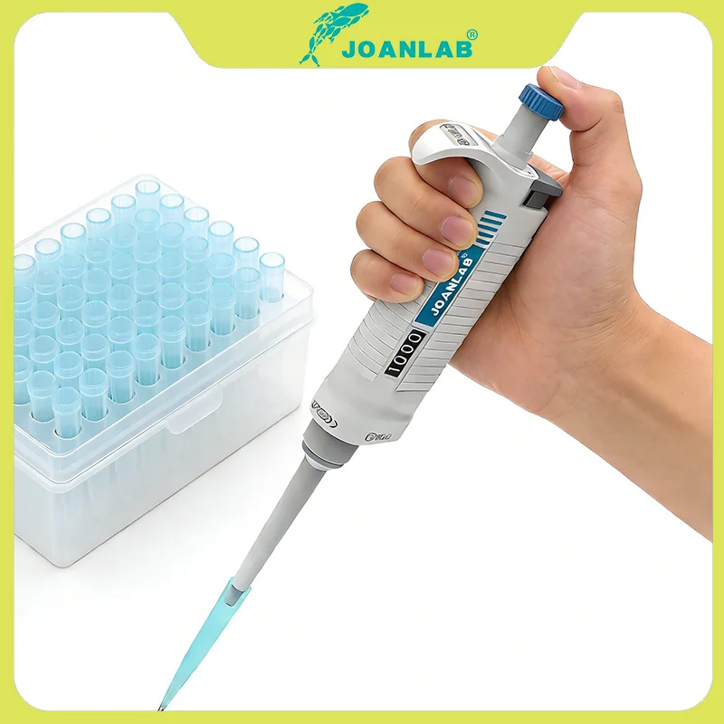 JOANLAB Laboratory Pipette Autoclavable Digital Adjustable Micropipette Lab Equipment With Pipette Tips