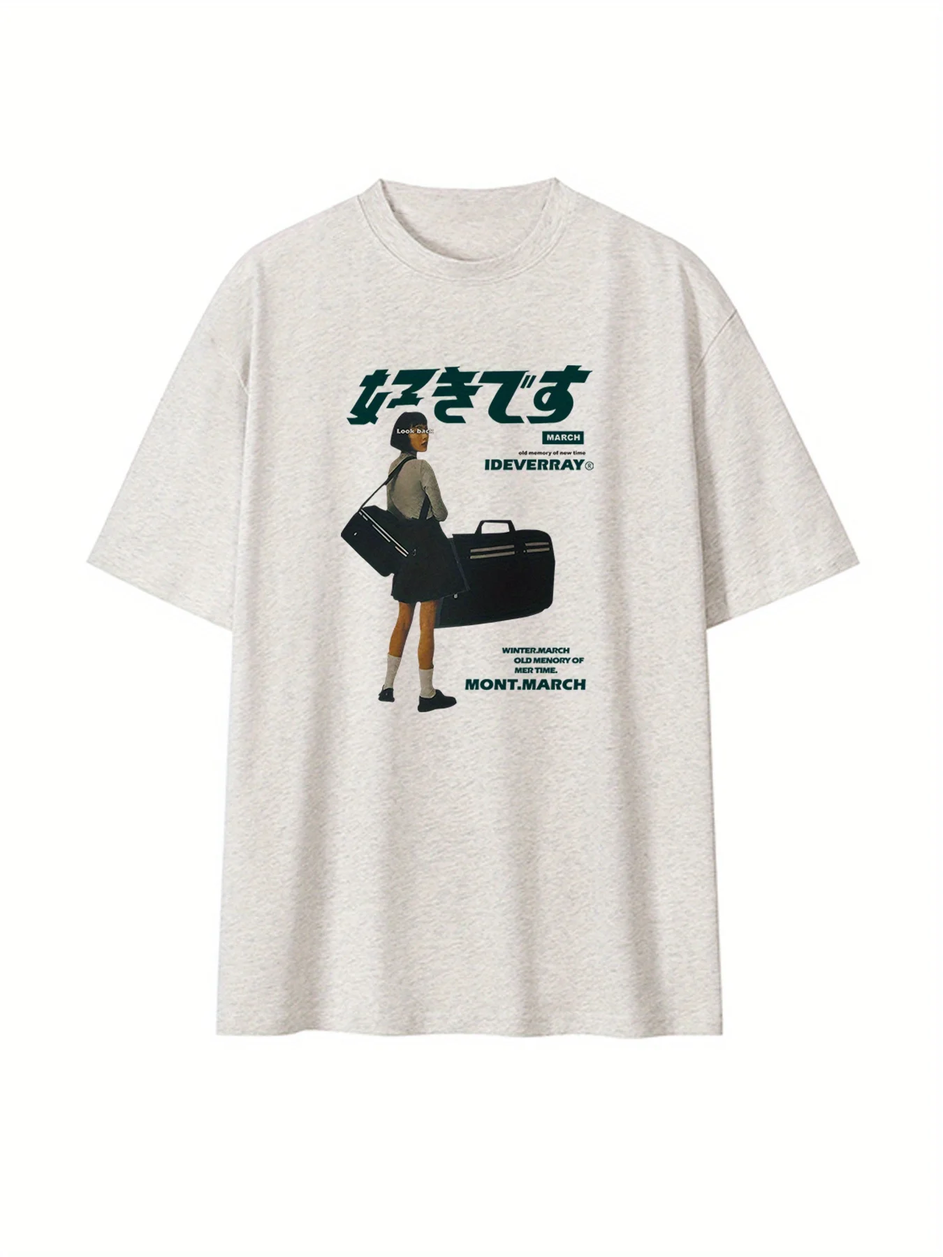 Y2K Japanese Girls' Trendy Pattern Printed Round Neck Short Sleeve T-shirt Summer Casual Versatile Women's Top