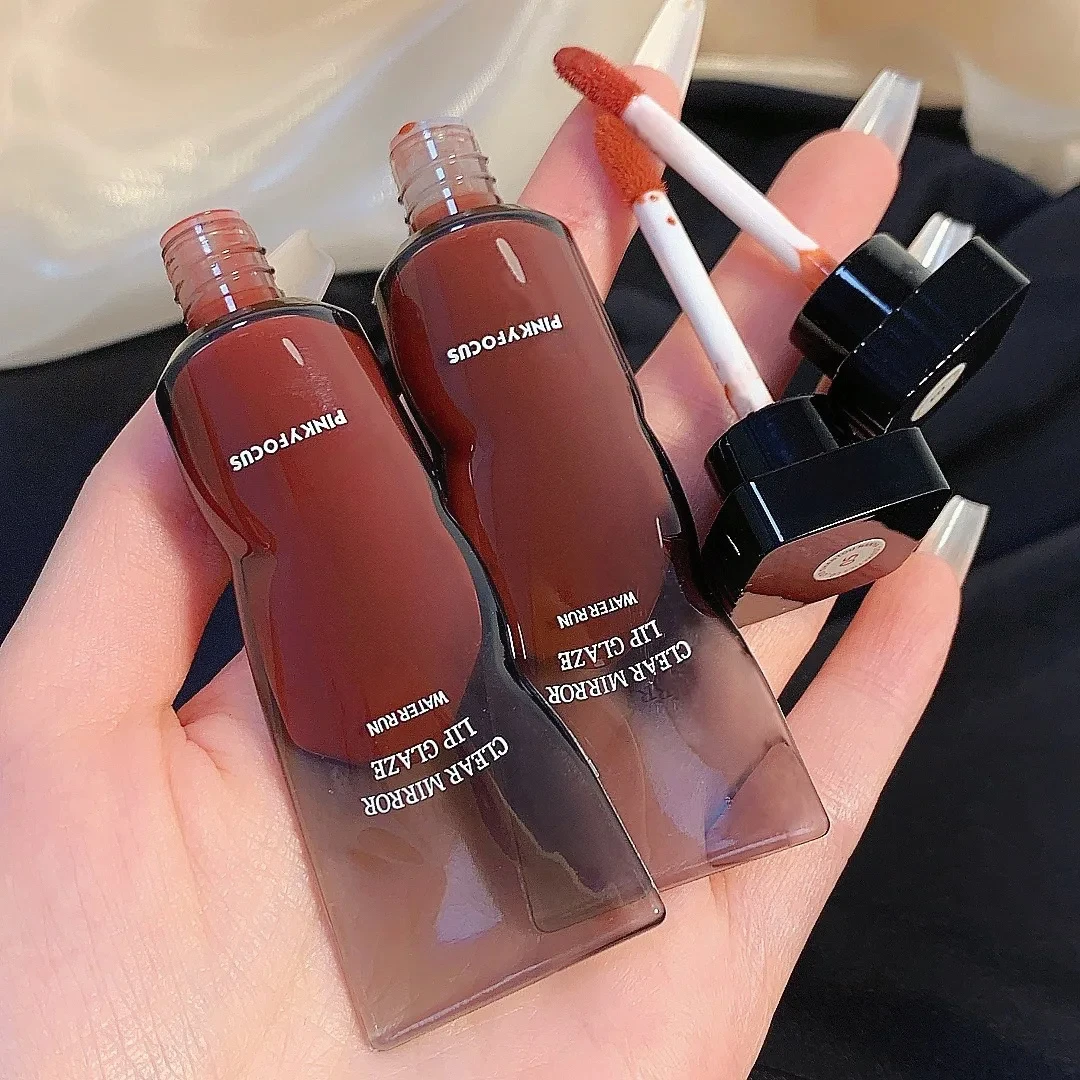 1PC Mirror Lipstick Lip Glaze Makeup Lasting Moisturizing Resistant Silky Lip Gloss Waterproof Non Stick Cup Tint Lip Gloss