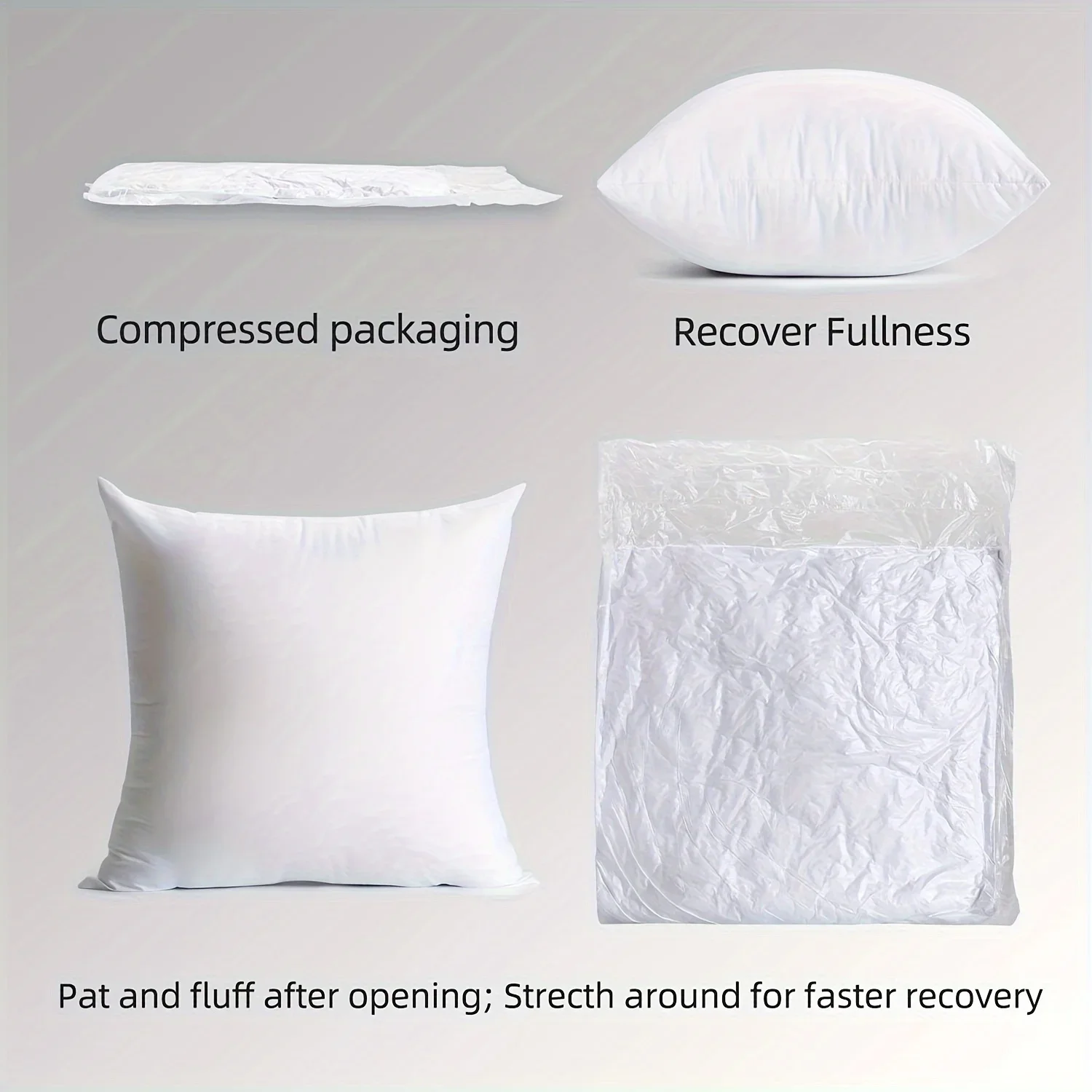 2pcs Pillow Cushions, Soft Durable Sofa Cushion, Fluffy Pillow Inserts, For Living Room Sofa Sofa Bed Home Decor