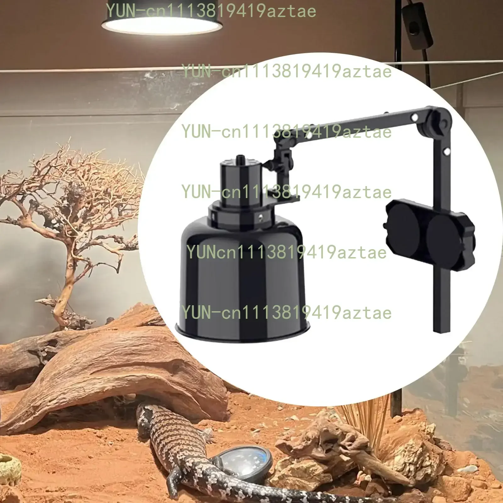 Versatile Metal Reptile Lamp Stand Adjustable Height Retractable Heat Light Holder for Terrarium and Aquarium Lamp Support