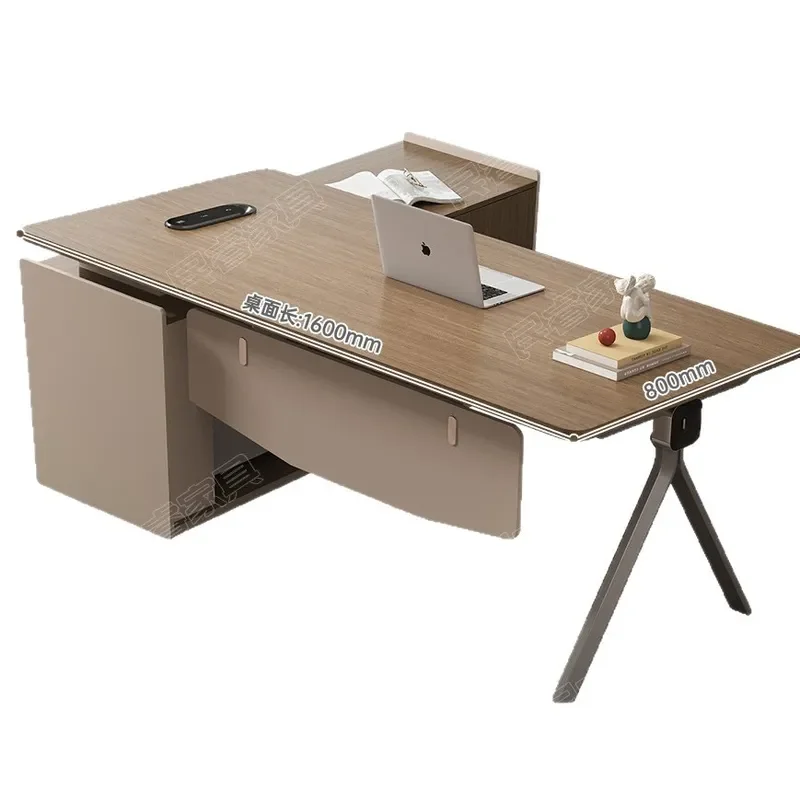 Modern Executive Desk and Chair Set Simple Manager Director President Office Table and Chair Combination