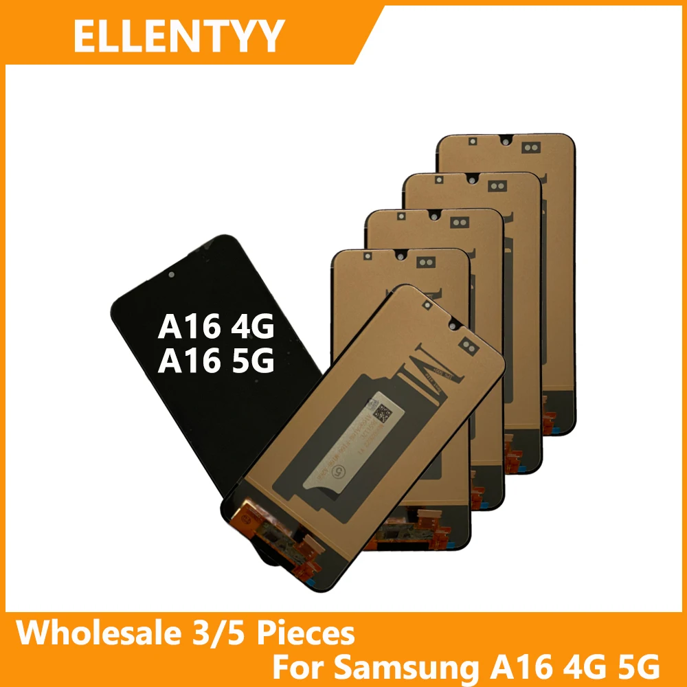 

Оптовая продажа 5/10 шт./лот для Samsung A16 4G A165F Экран ЖК-дисплей с сенсорным дигитайзером для Samsung A16 5G A166B A166B/DS