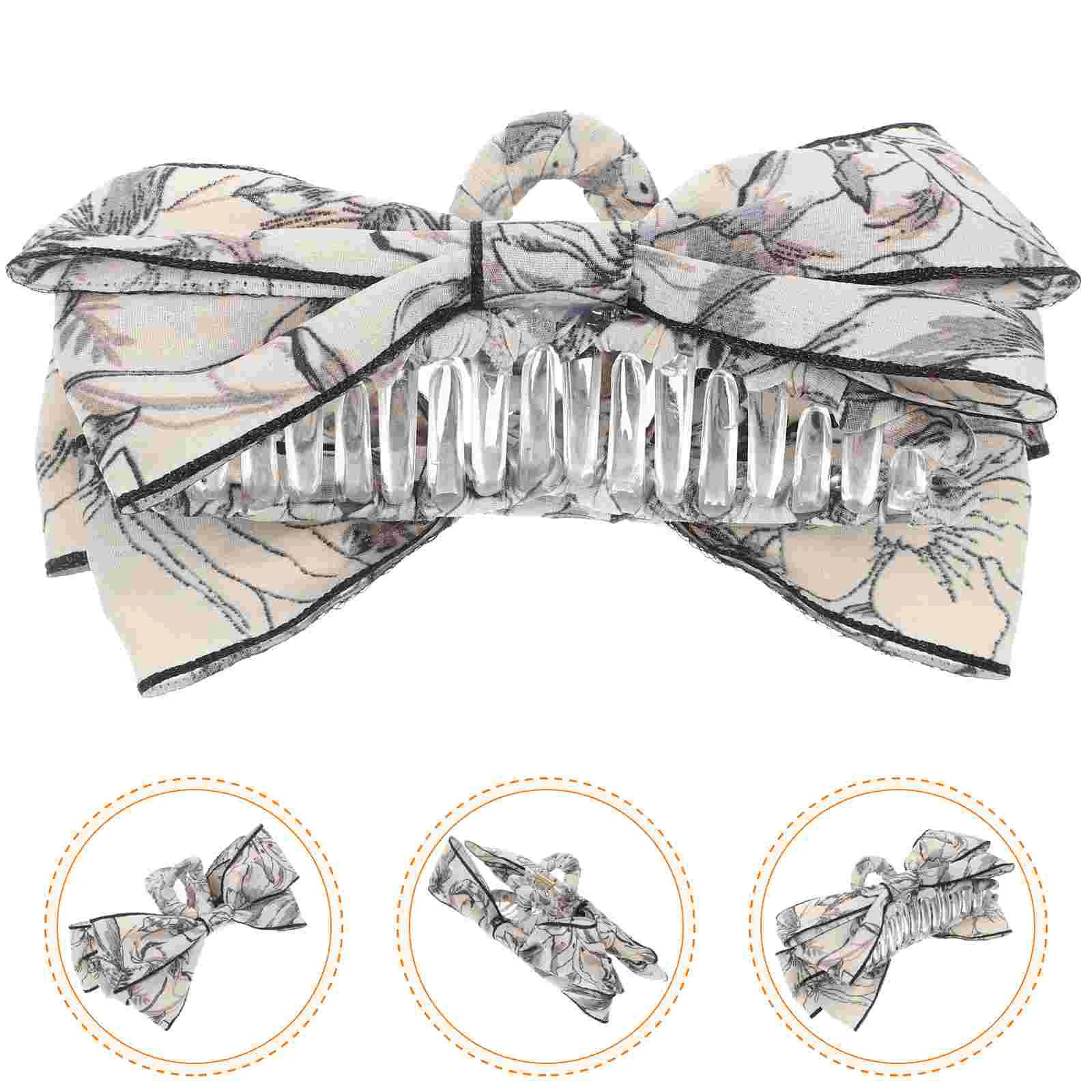 Bow Hair Clip Ponytail Clip Hair Barrette For Women Fine Hair Ponytail Clip Accessory