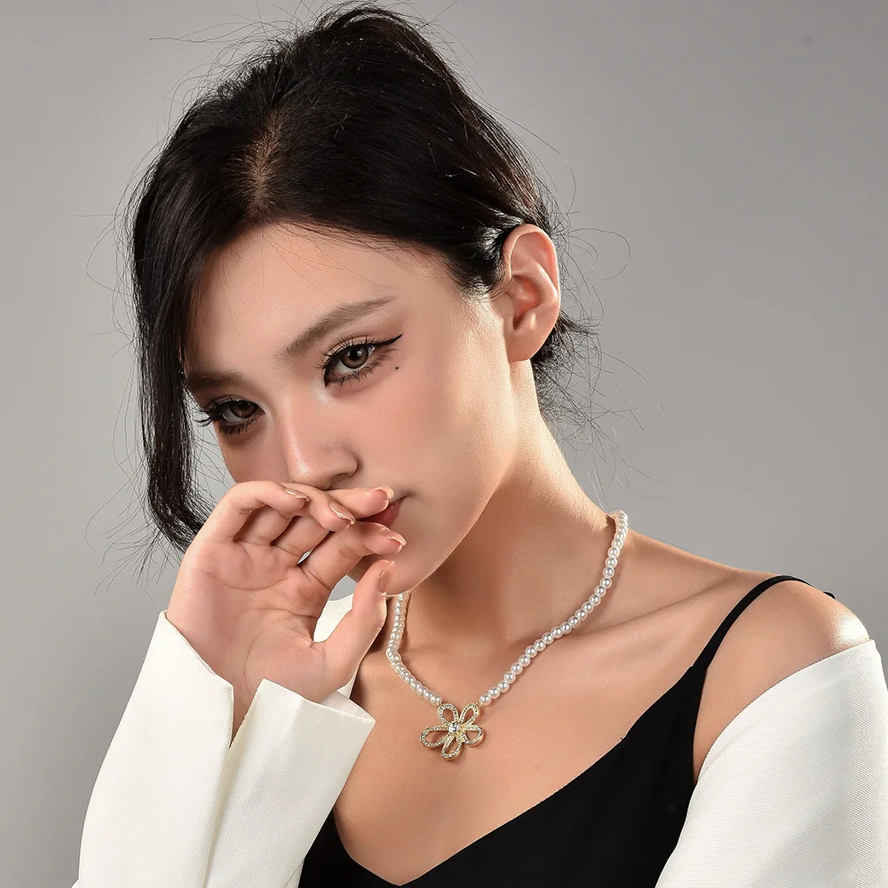 목걸이, 여성용 쇄골 목걸이, 틈새 스웨터 목걸이, 목 체인, 여름