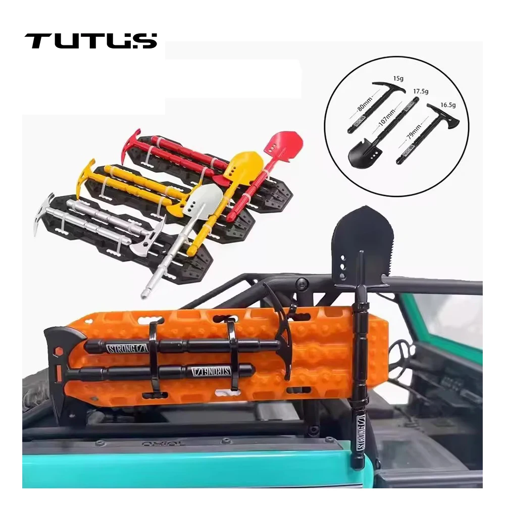 1/10 1/8 RC Crawler Simulation Shovel 3-teiliges Set – dekorative Teile für TRX4 Defender RC4WD D90 SCX10 MK07 Tank 300