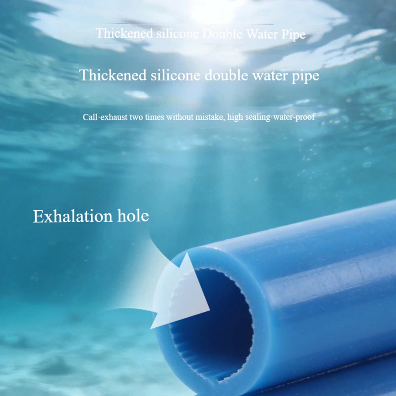 

Snorkel Breathing Tube Leakproof Underwater Breather Tubes Reusable Thicken Silicone Diving Respirator Diving Swimming Equipment
