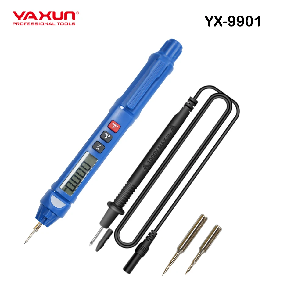 yantyuu○1 YAXUN YX9901 Hand-held Mini Pen Smart Digital Multimeter With Live