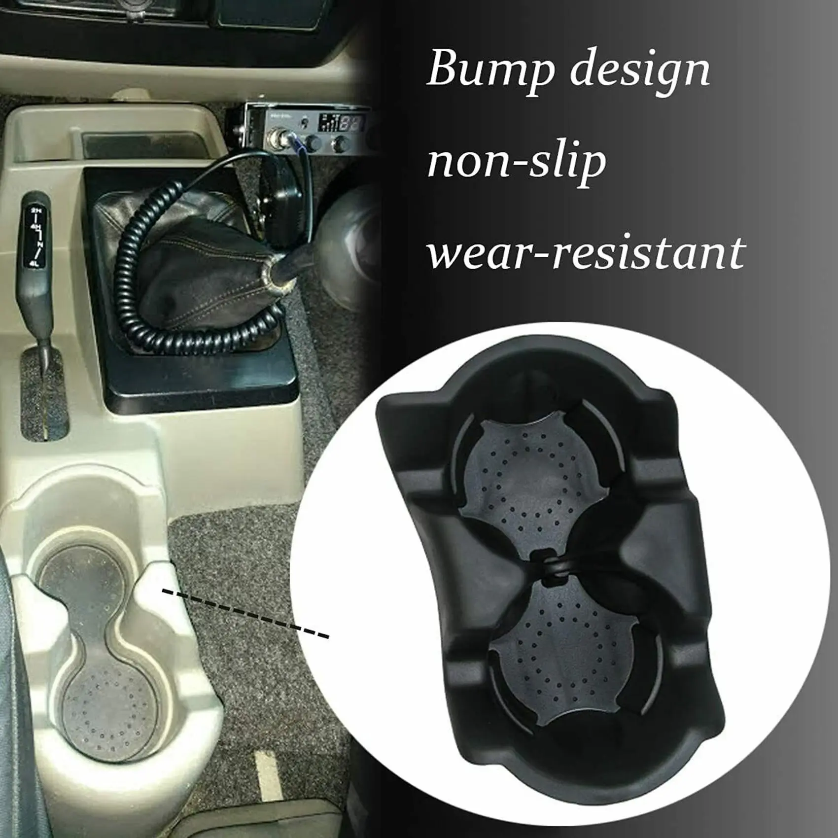 Fits for Jeep Wrangler TJ 01-06 Cup Holder Replacement Assembly Dual Drink Cupholder 55315038AC