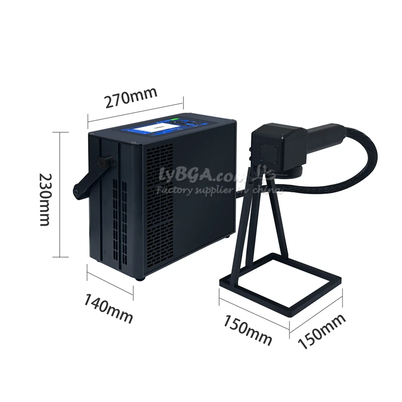 Wireless Handheld Laser Marking Machine Lithium Battery Metal Engraving Machine for PVC Plastic Stainless Steel 20W 30W 50W