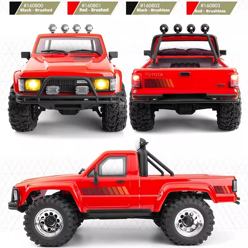 Hpi Venture 2,4g simulación sin escobillas de Control remoto a escala completa 1:18hailux Sr5 tracción en las cuatro ruedas modelo de vehículo de escalada todoterreno