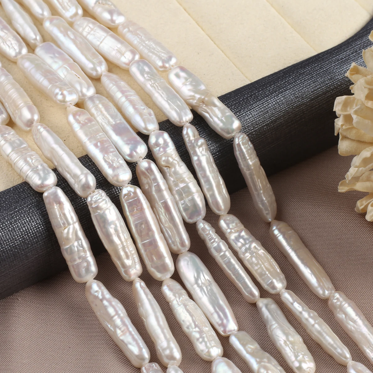 High Quality Natural Freshwater Baroque Pearl Bead Pipa Beads for Jewelry Making DIY Necklace Bracelet Fashion Jewelry Accessory